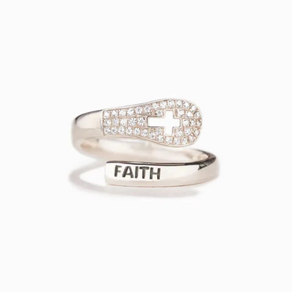 "Faith" "Handgefertigter Silberring